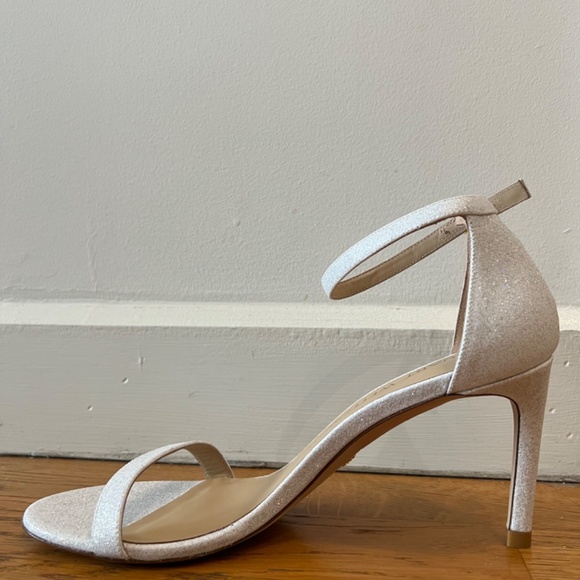Stuart Weitzman Glitter Nunakedstraight Strap Sandal - Picture 4 of 16